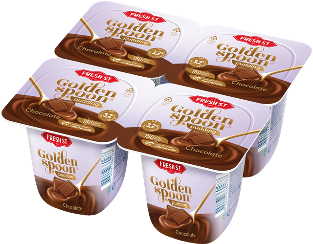 Golden Spoon chocolate pudding, 4-pack