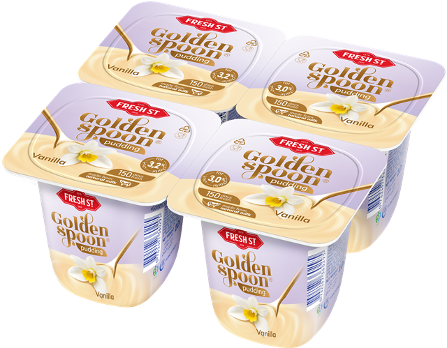 Golden Spoon vanilla pudding, 4-pack